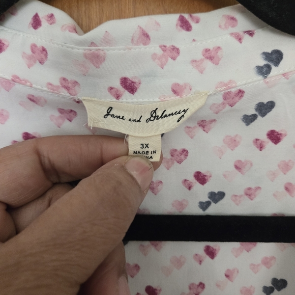 Jane and Delancey Multicolor Printed Button-Down Shirt - Picture 2 of 5